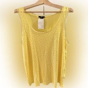 ✨New Sparkly Yellow Tank from H&M.